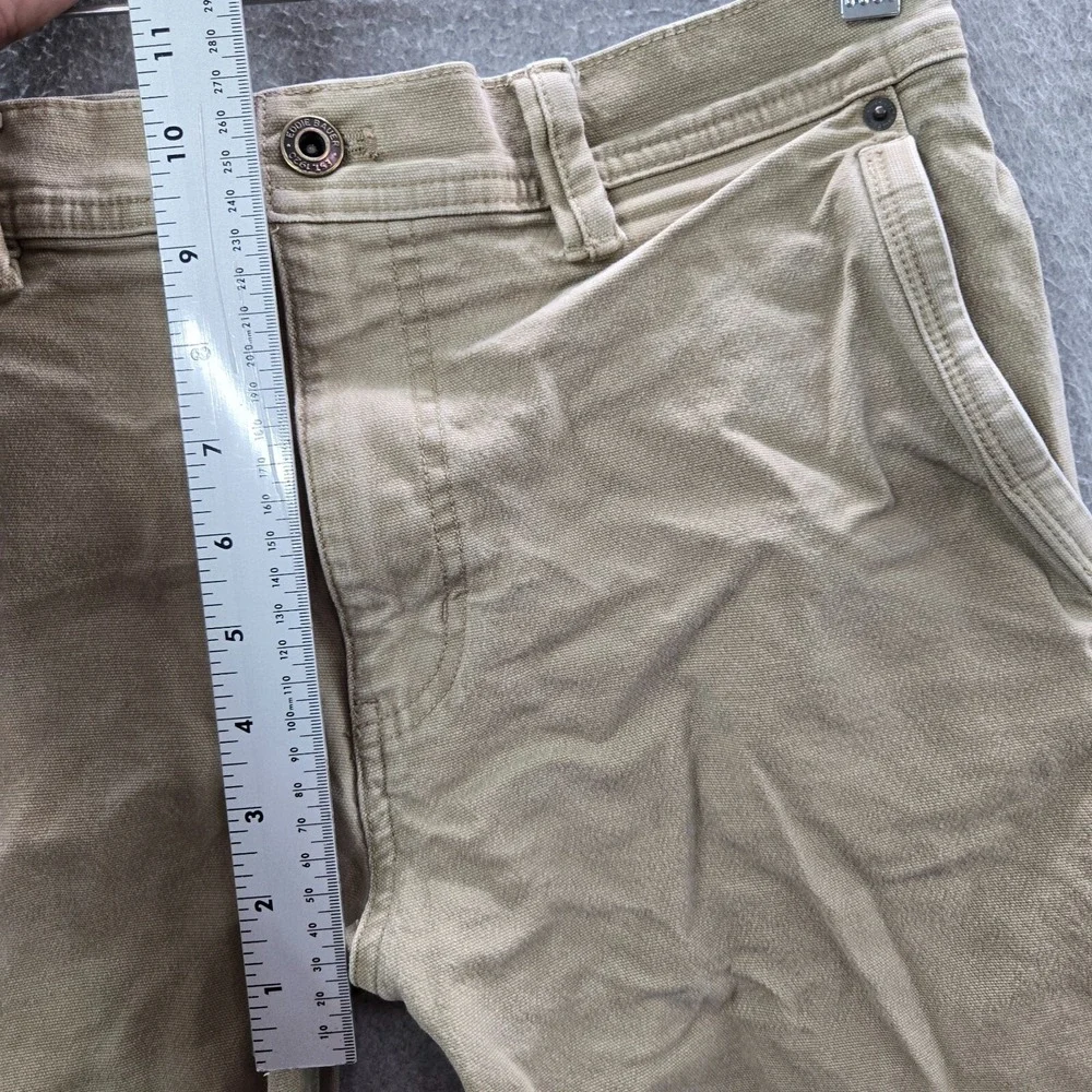 Eddie Bauer Men Pants 32x30 Beige Chino Canvas Stretch Outdoor Hiking‎ Relaxed